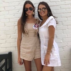 Reformation White Linen Dress